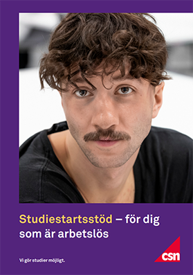 Framsida av folder om studiestartsstöd