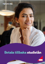 Bild på framsidan av foldern Studiemedel för studier i Sverige