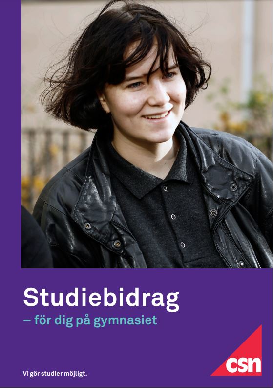 Framsida av folder om studiestartsstöd