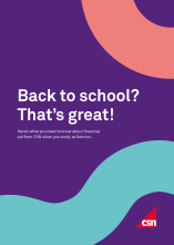 Bild på framsidan av foldern Hej! Vad roligt att du ska börja studera.