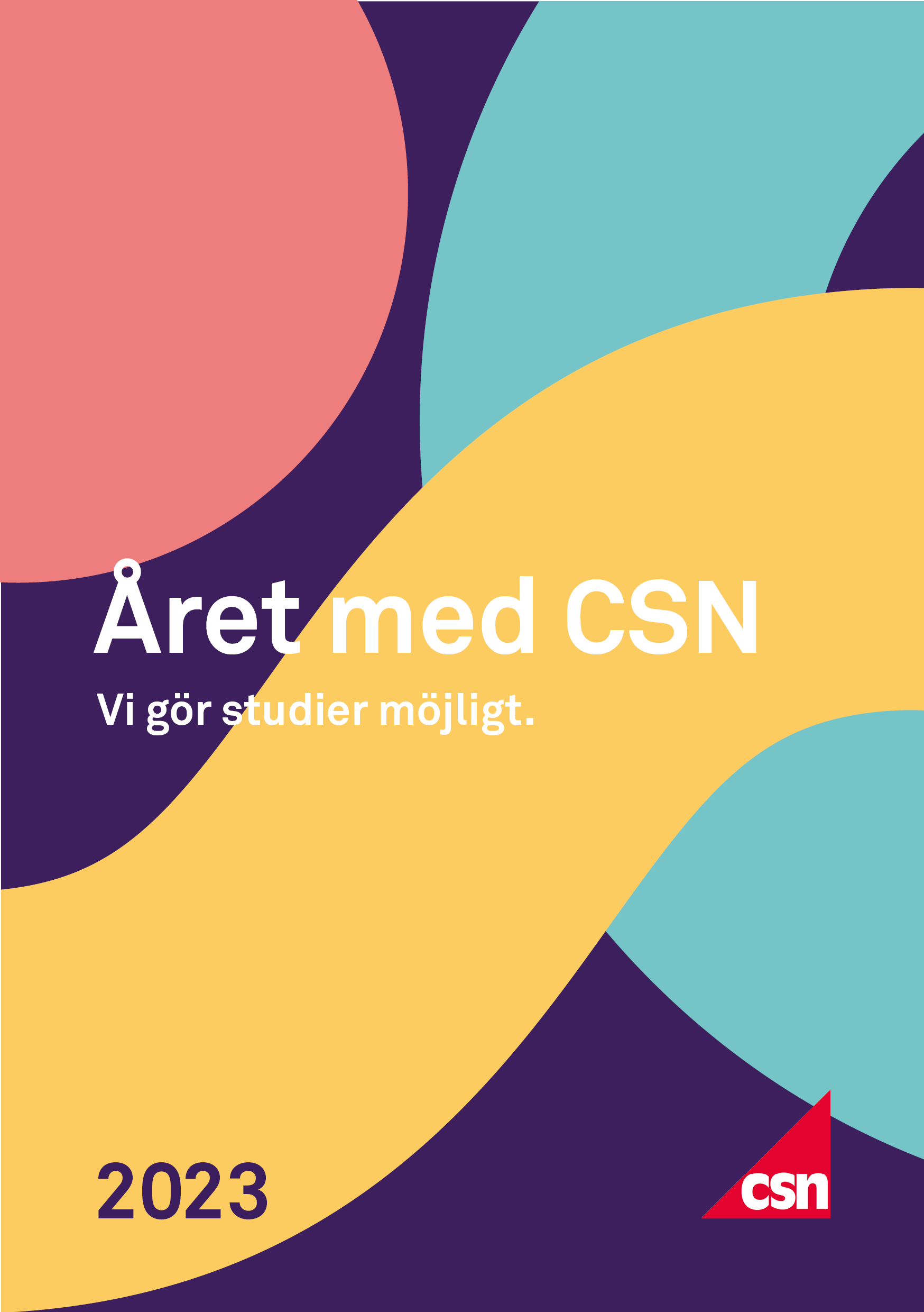 Framsidan för Året med CSN 2023 